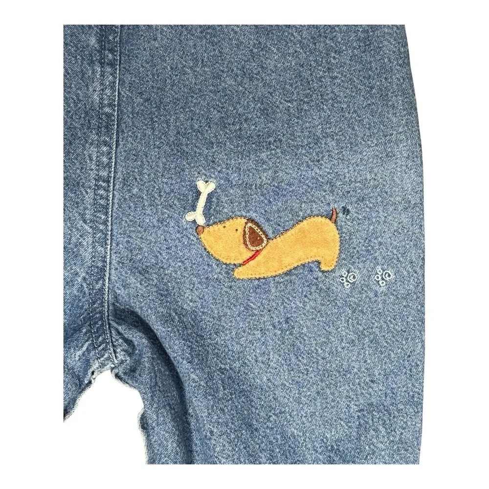 Vintage Carter's Baby Overalls Puppy Dog 9 Months
